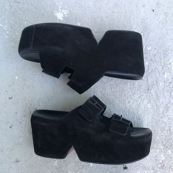 Robert Clergerie Shoes - Clergerie Esme Suede Platform